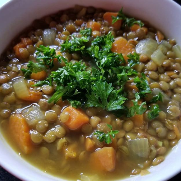 lentil and sweet potato stew