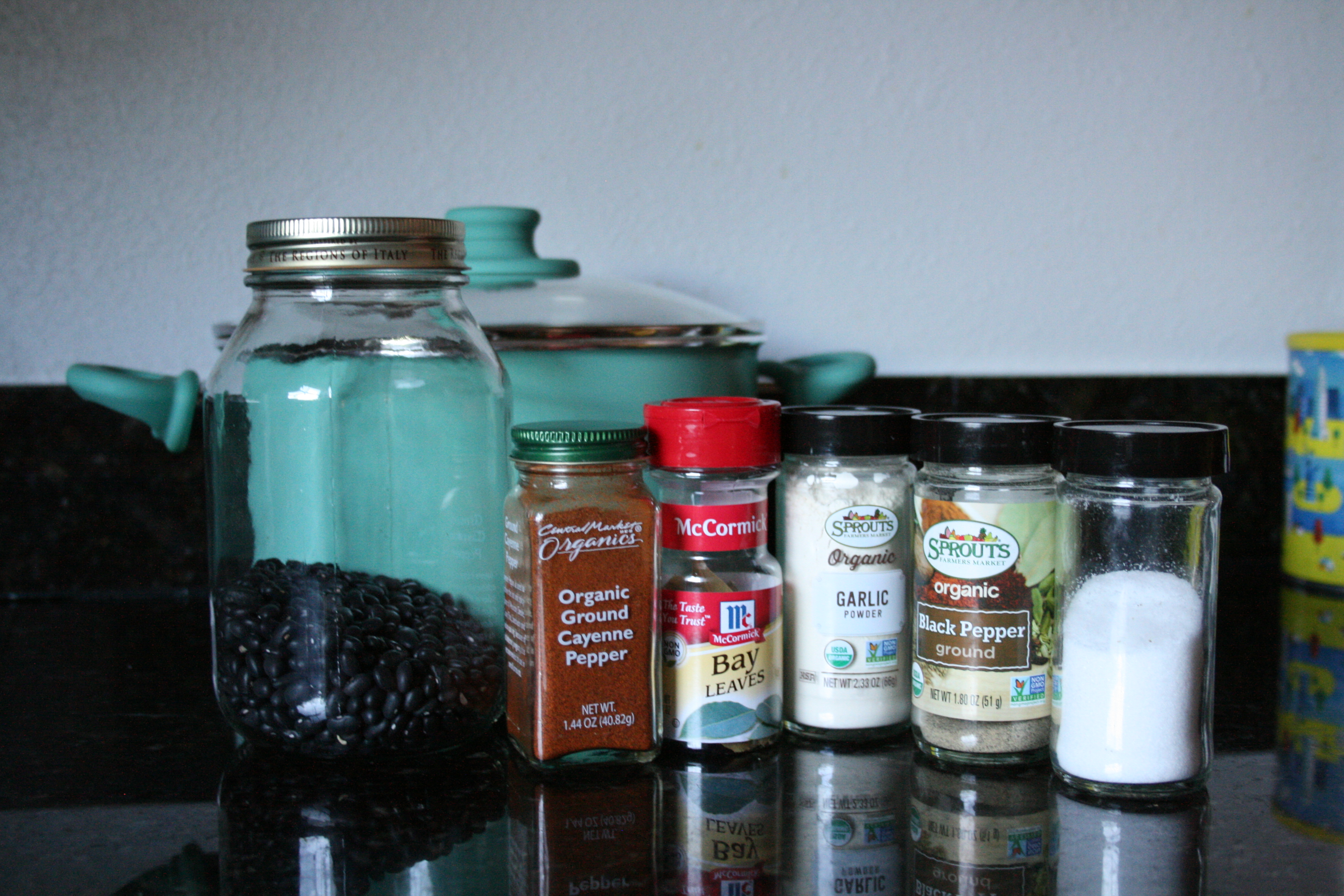 Black beans ingredients