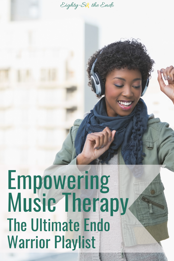 During my worst flares, I like to utilize empowering music therapy because it is distracting and gives me so much comfort when I’m in pain.