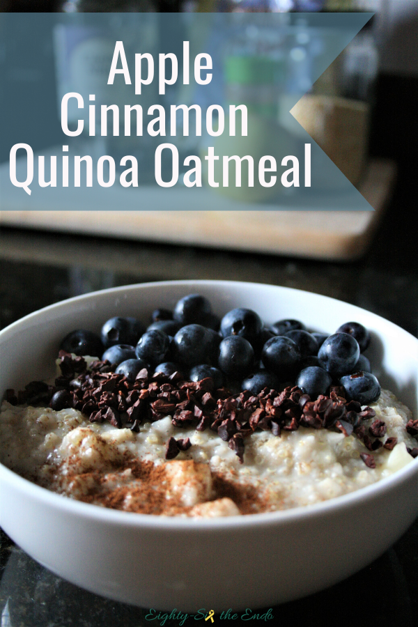 By adding quinoa, this Apple Cinnamon Oatmeal breakfast becomes a very well-rounded bowl of essential vitamins, minerals, and protein.