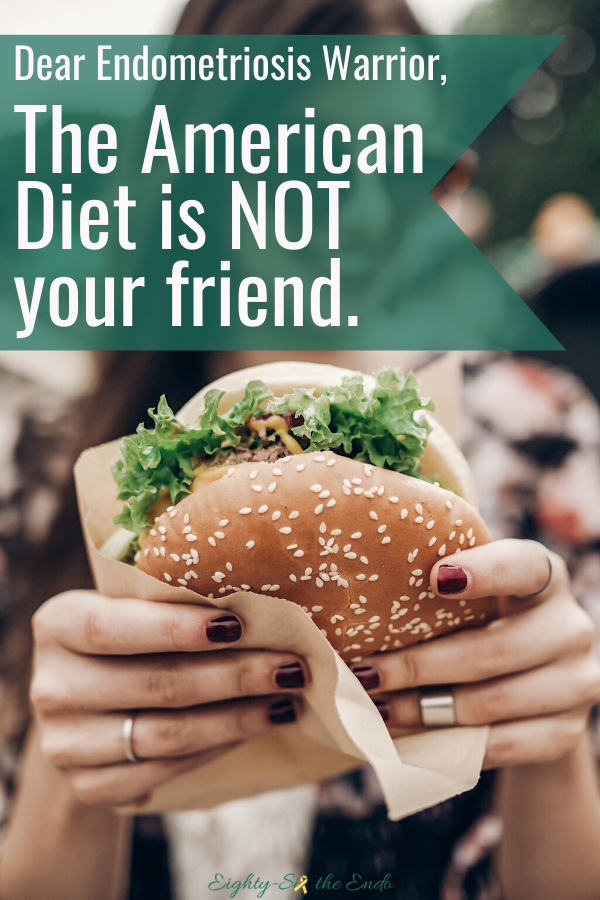 The American Diet is doing nothing for you and your endometriosis symptoms. Feel empowered to advocate for yourself with the foods you eat.