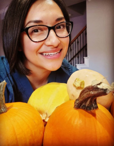 pumpkin selfie