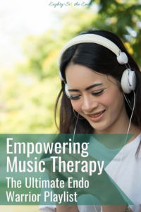 During my worst flares, I like to utilize empowering music therapy because it is distracting and gives me so much comfort when I’m in pain.